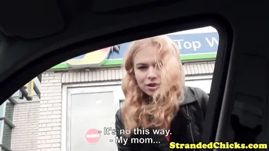 Blonde Euro has small boobs and loves a good fuck
