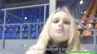Hot Euro chick gets her as and pussy pummeled