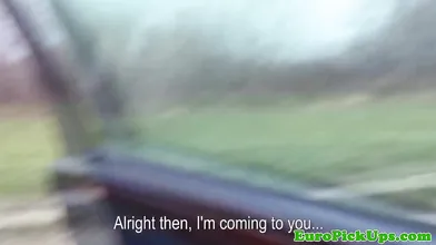 Russian amateur picked up and fucked in public