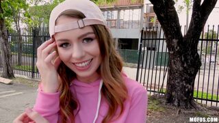 Ultra hot teen Alex Blake gets public dicking for 20 bucks