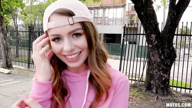 Ultra hot teen Alex Blake gets public dicking for 20 bucks