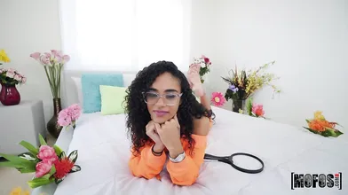 Cute Mixed-Race Florida Gal wrestles Cock in POV