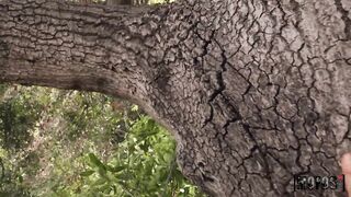 Cheating Teen FaceFucked on a Tree! ft. Catalina Ossa