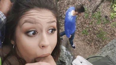 Cheating Teen FaceFucked on a Tree! ft. Catalina Ossa