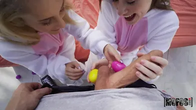 Petite FuckBunnies jump on Fat Cock Fast