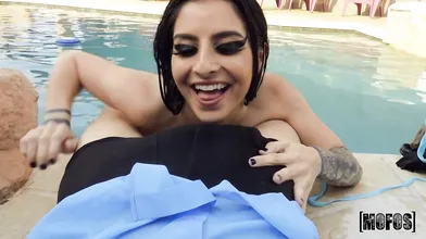 POV Sex with Kinky Foot Fetishist Goth Chick