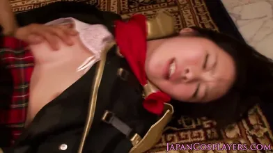 Ravishing Rem Tokimiya pleases two big dicks together