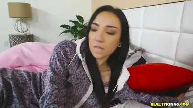 Young lezzies fucking while their friend sleeps