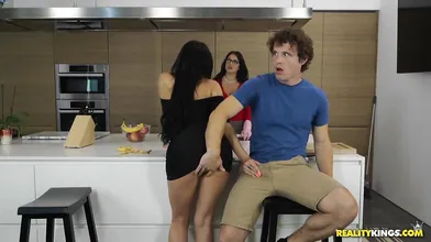 Nympho MILF fucks her friend's son