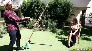 Busty Ella Knox has some fucking fun in the sun
