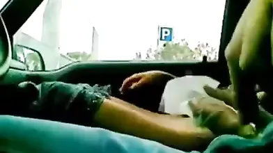 Italian amateur in the car