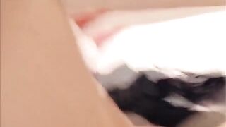 Japanese Schoolgirl GF Gets Facial!