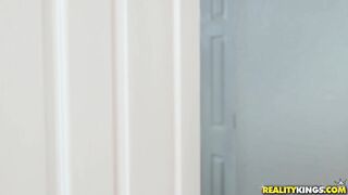 Sarah Banks gets smashed in the bathroom