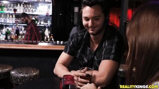 Exotic Aaliyah Hadid fucks in a bar