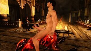 Sexy Man Huge Penetration Beads Play