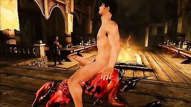 Sexy Man Huge Penetration Beads Play