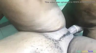 Passionate, African woman is moaning while getting fingered and fucked, because it feels so good