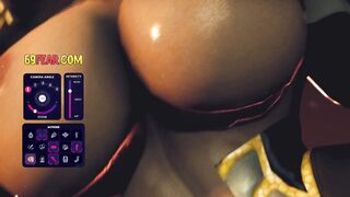 Luscious Brunette Kinzey Fucking Two Monster Huge Black Dick After BlowJob