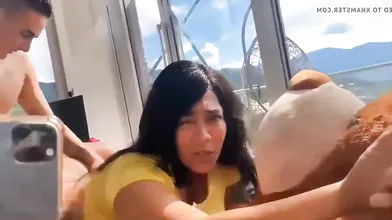 Big ass latina filmed with phone while getting fucked