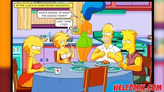 Playing Checkers - The Simptoons