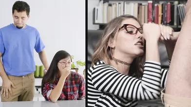 Ms. Chechick cheats on Nerdy Asian Girl - Live on Cam!