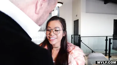 Tiny Asian Vina Sky wants Strap-on Ride