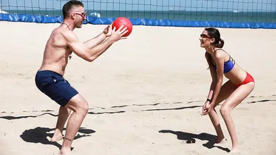 Slender Skinny Volleyballer Banged