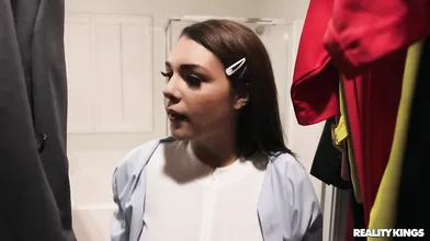 Mr. Teacher finds 19 y.o. Gabbie Carter on his Bed!