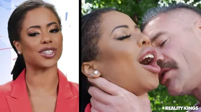 Kira Noir's TV Report on getting DickedDown at Park