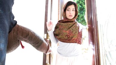 Hijab teen getting some black dick