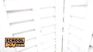 SchoolPOV: Teacher Cherry Kiss wants in on foursome with Nikky Fox and Sasha Sparrow on XPORN