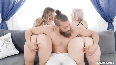 Reality Kings: Two Hot Blondes Shaking Their Asses In The Living Room On XPORN