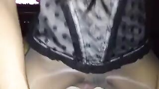 Pink pantyhose fucking