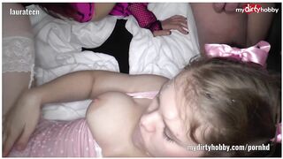 Amateur German gangbang compilation