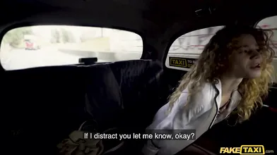 Pervy Curly Haired Teen Beauty Banged in the Taxi