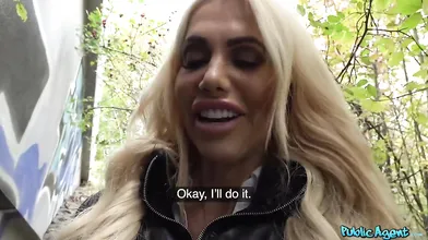 Public Outdoor Oral with Custom Built Blondie