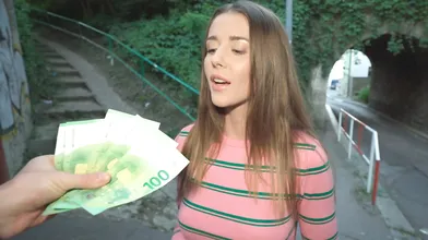 Skinny European Model Babe Blasted for a Few 100 Euros