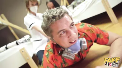 Peek-a-Boo Nurses Work 4 the Goo! ft. Squirting