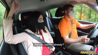 Covid Proof Cock Draining in a Car