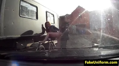 British redhead plowed by cop