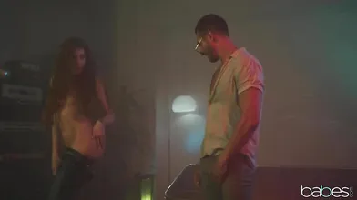 Cock frenzied Elena Koshka devours pretty boy's dick