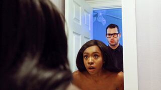 Devil dude fornicates with ebony teen