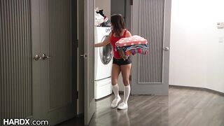 Black daddy fucks Latina teen