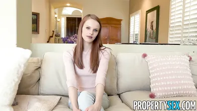 Very Skinny Redhead Realtor bangs Prof. POV
