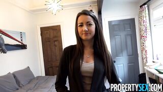 Young realtor Lily getting boned by client