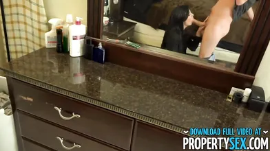 Pretty realtor babe fucks home buyer