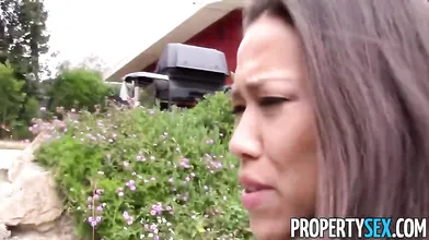 Hot Asian real estate agent fucking her client