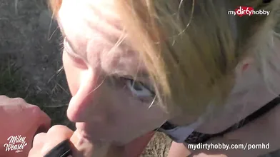 Hiking with Blonde German MILF Anally Pays off