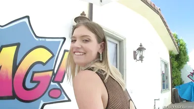 It might be her first anal but she's a real queen of buttfuck