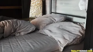 Bunk Bed Snoring gets Dude Laid w Cheater!